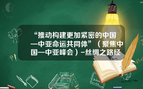 “推动构建更加紧密的中国—中亚命运共同体”（聚焦中国—中亚峰会）-丝绸之路经济带究竟有多少国家