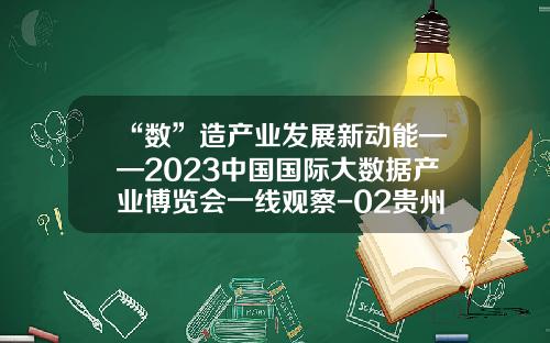 “数”造产业发展新动能——2023中国国际大数据产业博览会一线观察-02贵州大时代商品经营有限公司