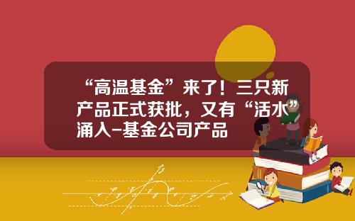 “高温基金”来了！三只新产品正式获批，又有“活水”涌入-基金公司产品