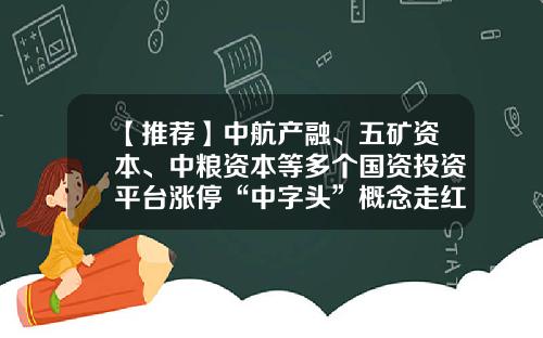 【推荐】中航产融、五矿资本、中粮资本等多个国资投资平台涨停“中字头”概念走红央企产投往哪走？-国资投资公司试点方案获批