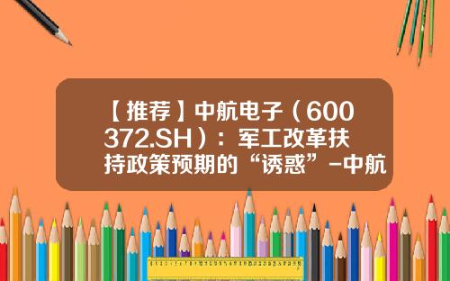 【推荐】中航电子(600372.SH):军工改革扶持政策预期的“诱惑”-中航电子股份有限公司2012年报