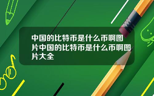 中国的比特币是什么币啊图片中国的比特币是什么币啊图片大全