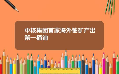 中核集团首家海外铀矿产出第一桶铀
