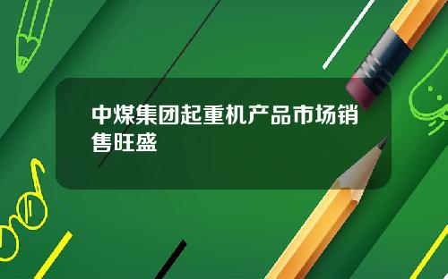 中煤集团起重机产品市场销售旺盛
