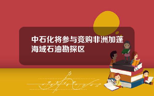 中石化将参与竞购非洲加蓬海域石油勘探区