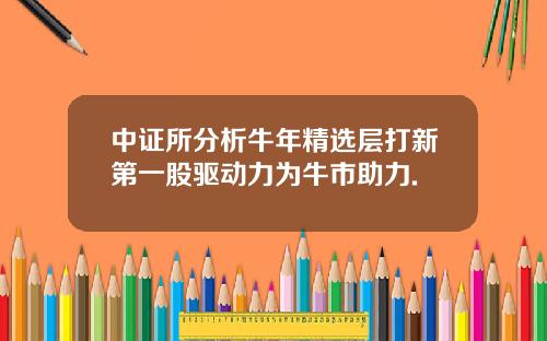 中证所分析牛年精选层打新第一股驱动力为牛市助力.