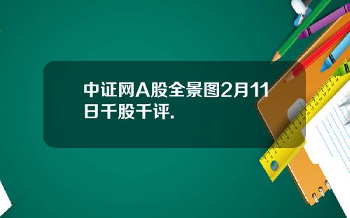 中证网A股全景图2月11日千股千评.