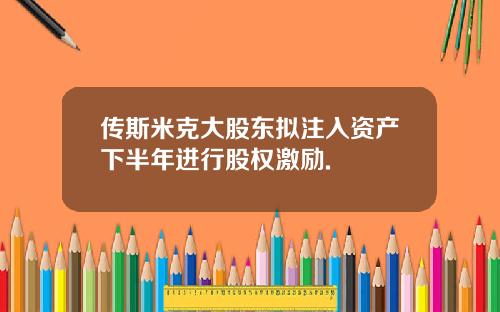 传斯米克大股东拟注入资产下半年进行股权激励.