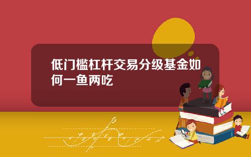 低门槛杠杆交易分级基金如何一鱼两吃
