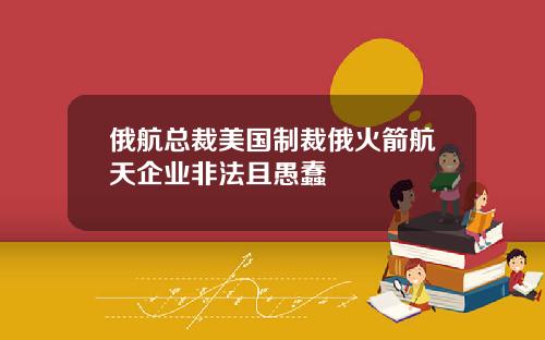 俄航总裁美国制裁俄火箭航天企业非法且愚蠢