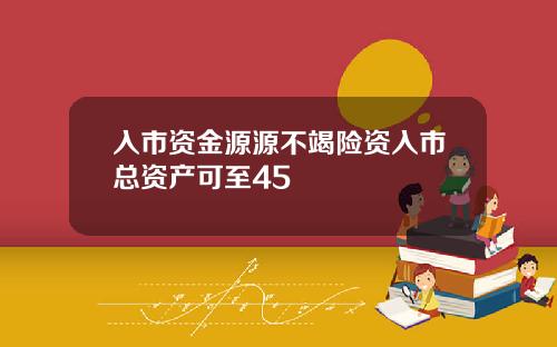 入市资金源源不竭险资入市总资产可至45