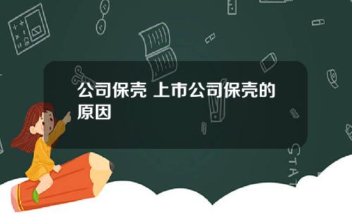 公司保壳 上市公司保壳的原因