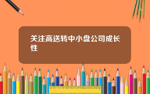 关注高送转中小盘公司成长性