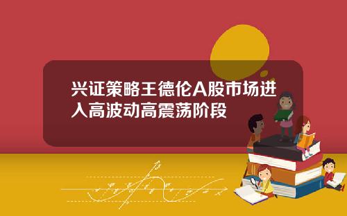兴证策略王德伦A股市场进入高波动高震荡阶段