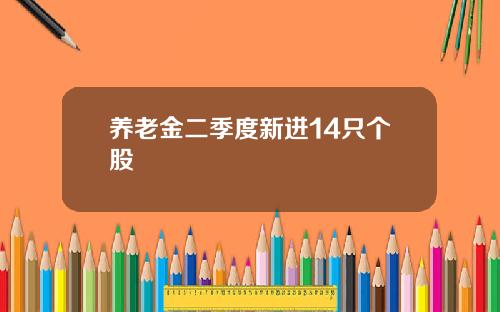 养老金二季度新进14只个股
