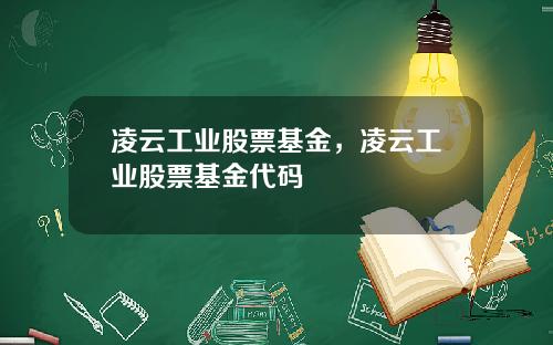 凌云工业股票基金,凌云工业股票基金代码