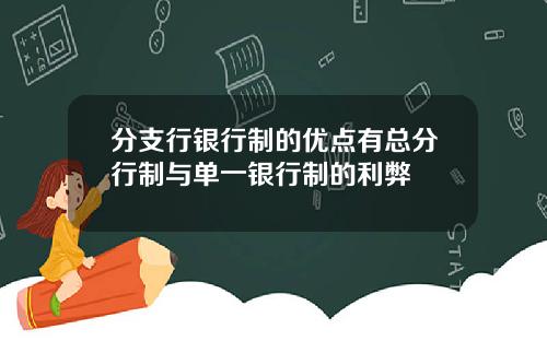 分支行银行制的优点有总分行制与单一银行制的利弊