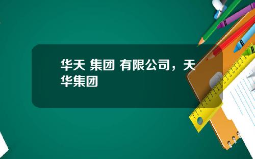 华天 集团 有限公司，天华集团