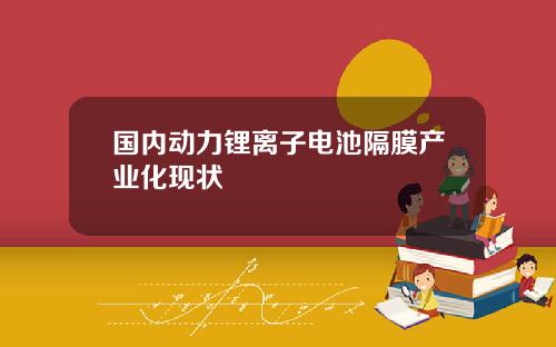 国内动力锂离子电池隔膜产业化现状