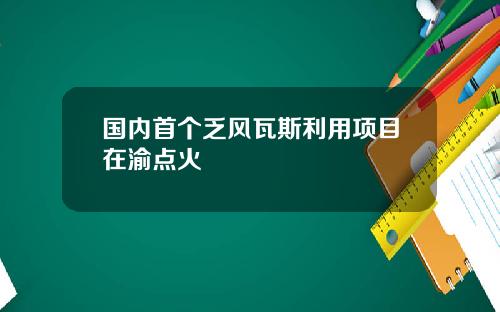 国内首个乏风瓦斯利用项目在渝点火