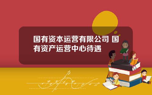 国有资本运营有限公司 国有资产运营中心待遇