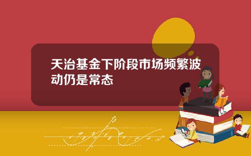 天治基金下阶段市场频繁波动仍是常态