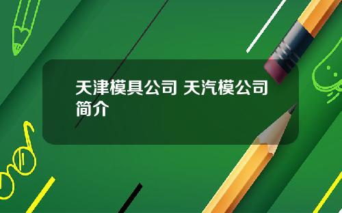 天津模具公司 天汽模公司简介