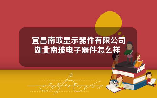 宜昌南玻显示器件有限公司 湖北南玻电子器件怎么样