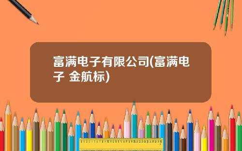 富满电子有限公司(富满电子 金航标)