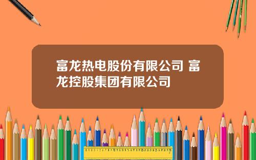 富龙热电股份有限公司 富龙控股集团有限公司
