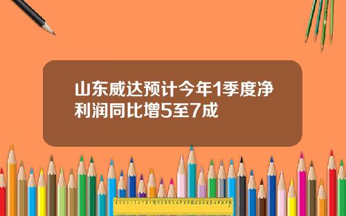 山东威达预计今年1季度净利润同比增5至7成