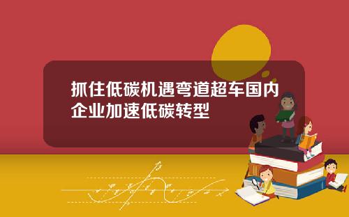 抓住低碳机遇弯道超车国内企业加速低碳转型