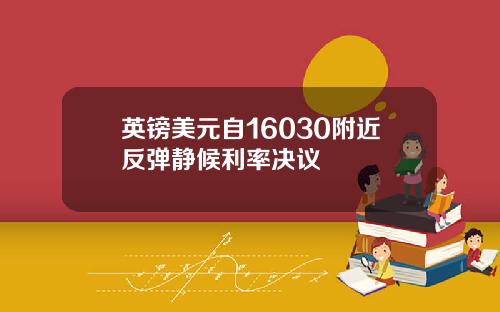 英镑美元自16030附近反弹静候利率决议