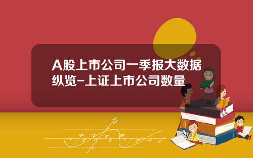 A股上市公司一季报大数据纵览-上证上市公司数量