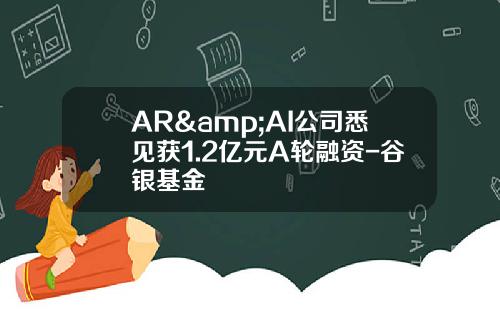 AR&AI公司悉见获1.2亿元A轮融资-谷银基金