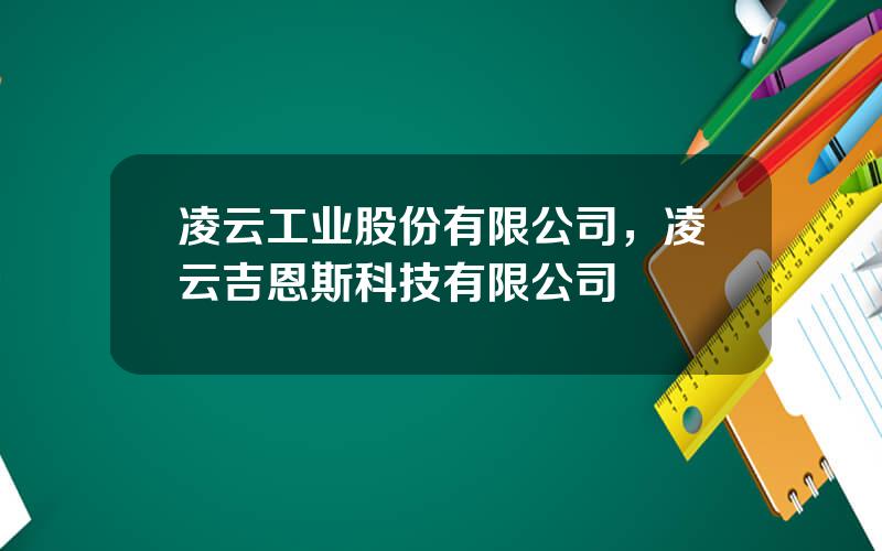 凌云工业股份有限公司，凌云吉恩斯科技有限公司