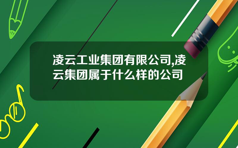 凌云工业集团有限公司,凌云集团属于什么样的公司