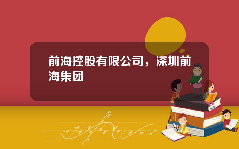 前海控股有限公司，深圳前海集团