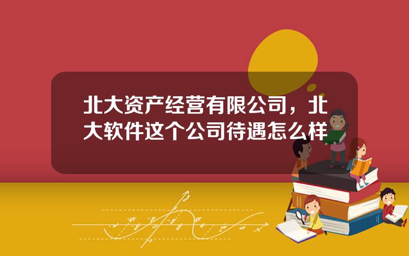 北大资产经营有限公司，北大软件这个公司待遇怎么样