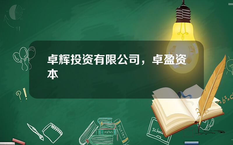 卓辉投资有限公司，卓盈资本