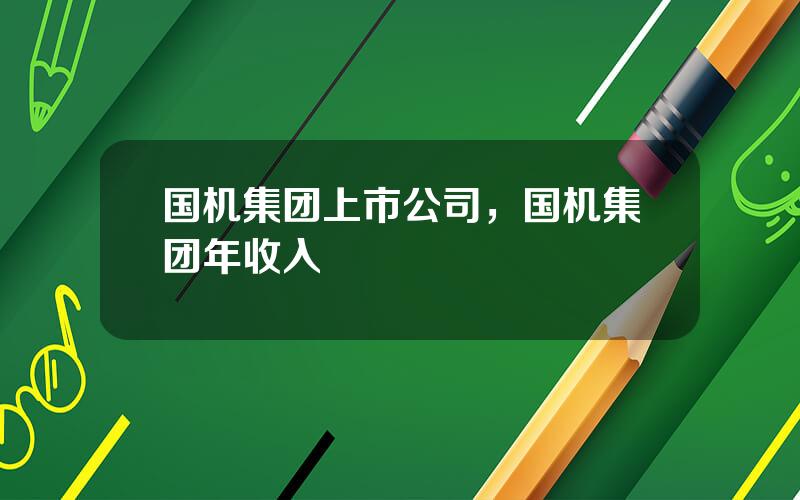 国机集团上市公司，国机集团年收入