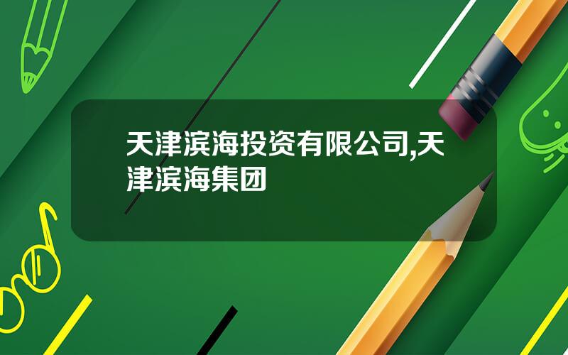 天津滨海投资有限公司,天津滨海集团