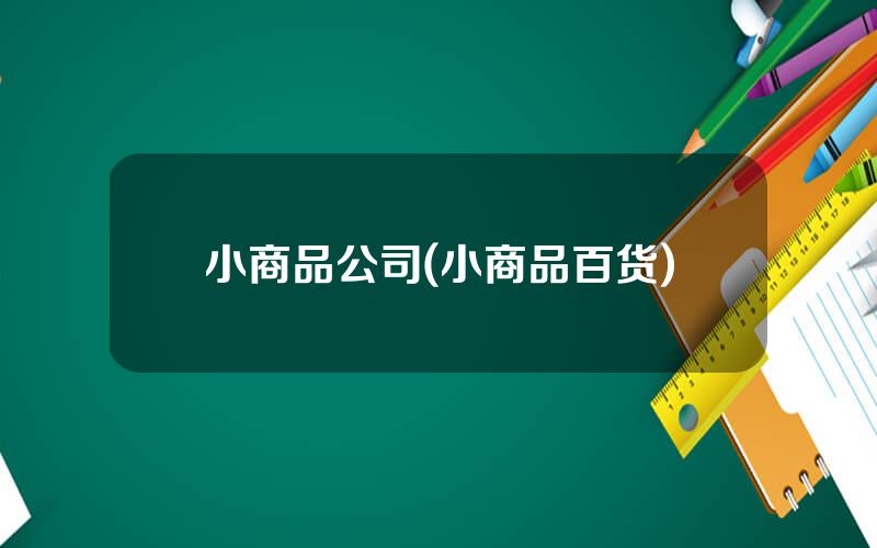 小商品公司(小商品百货)