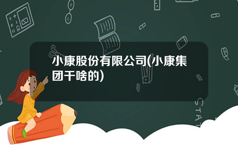 小康股份有限公司(小康集团干啥的)