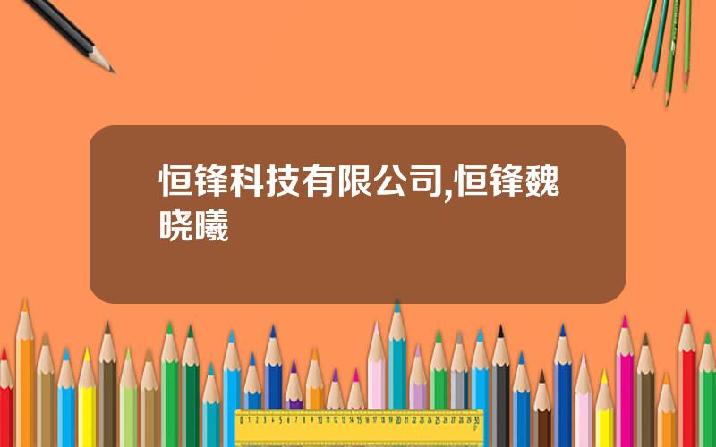 恒锋科技有限公司,恒锋魏晓曦