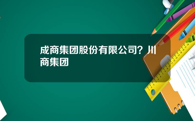 成商集团股份有限公司？川商集团