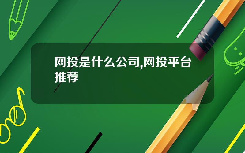 网投是什么公司,网投平台推荐